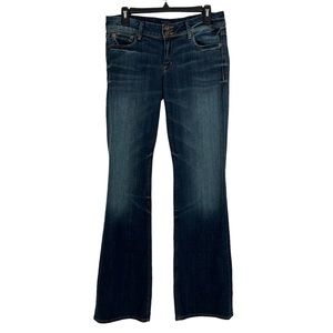 HUDSON Women’s Blue Jeans Sz 10 (30) Medium Wash Distressed Flared Stretch